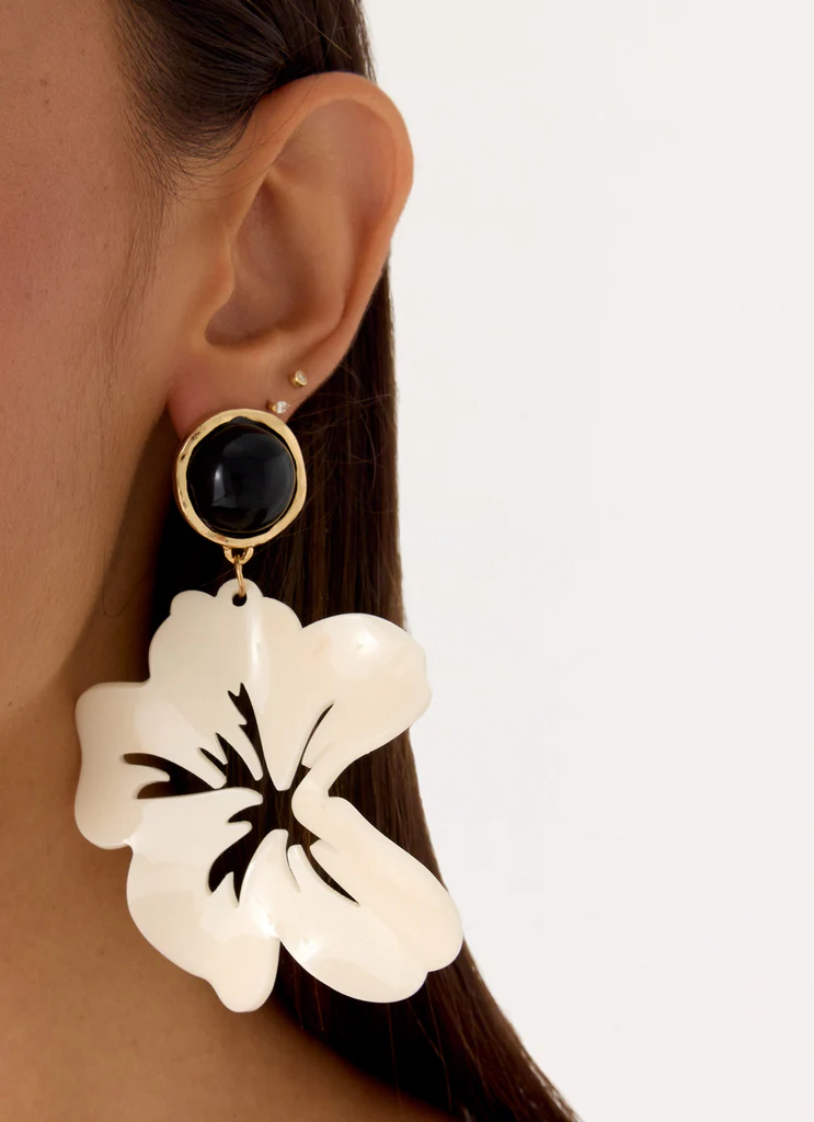Boucles d'oreilles Chasing Heat - Ivoire