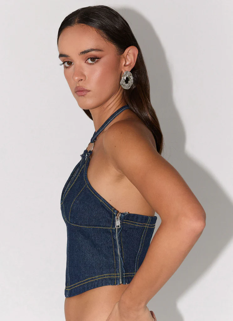 Haut en denim Rebel Blues - Indigo