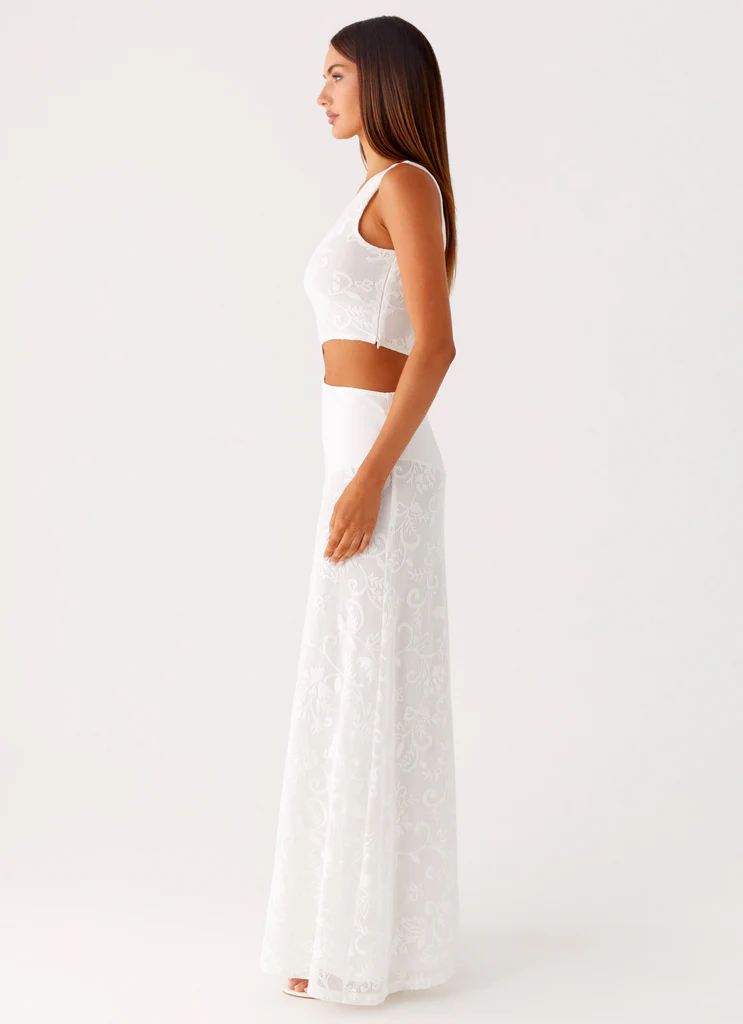 Robe Maxi Plus que Peut-être – Blanc Robe Maxi Plus que Peut-être - Blanc