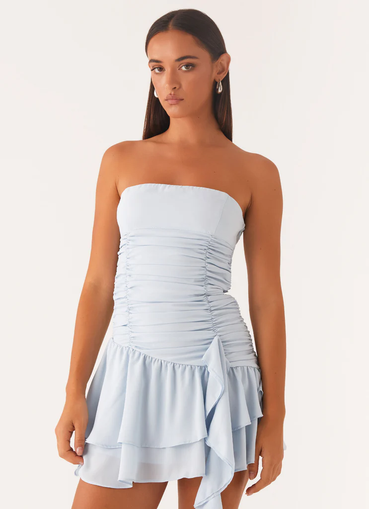 Robe Mini Viviana - Bleu Baby