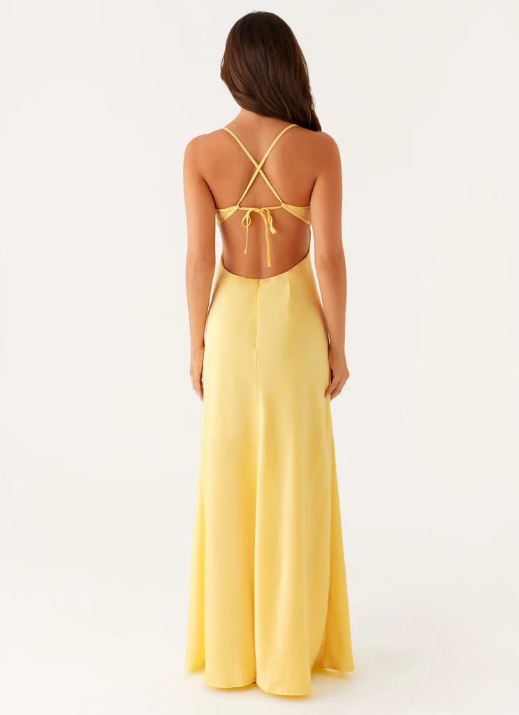Robe Maxi Joanie – Jaune Robe Maxi Joanie - Jaune