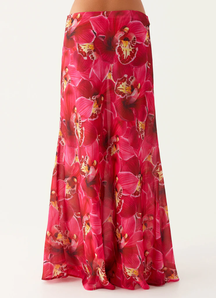Jupe Maxi Ashley - Rose Orchidée