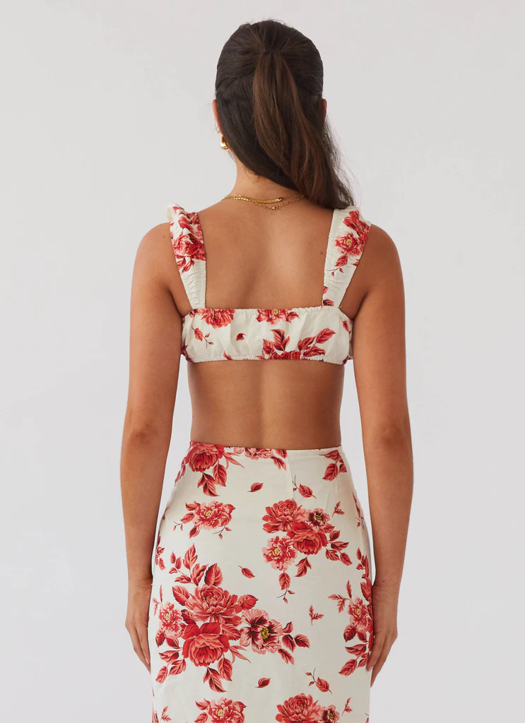 Valencia Villa Bralet Top - Rosa Floria