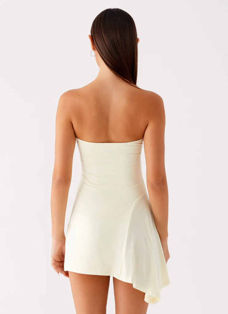 Robe Mini Sans bretelles Sana - Jaune
