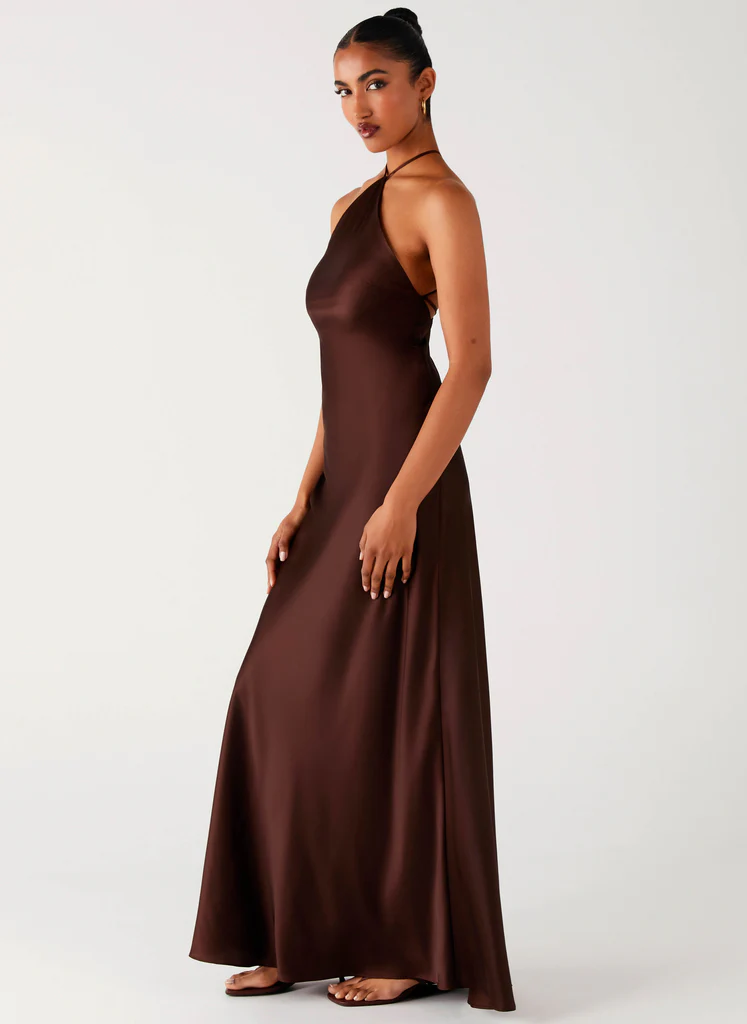 Robe Maxi Tulama - Chocolat