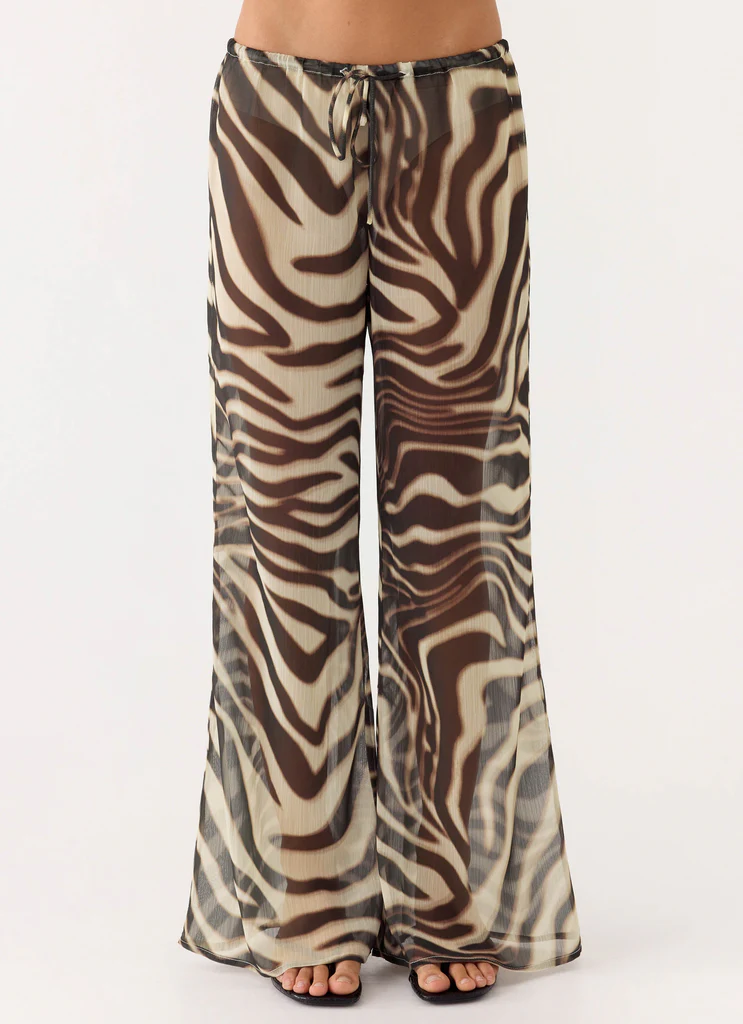 Pantalon Jadia à Jambes Large - Zèbre