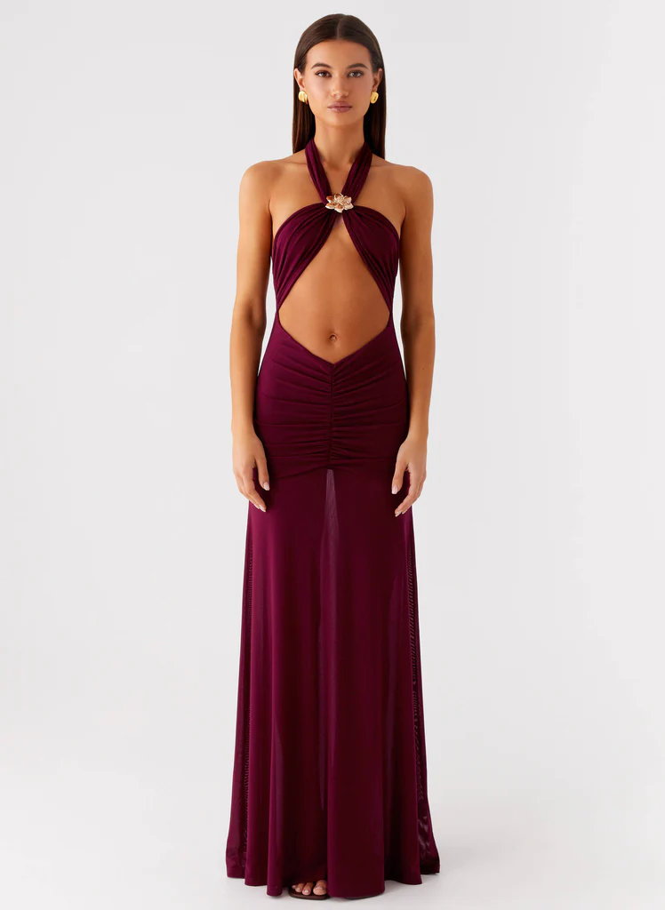 Robe Maxi Deltina - Boysenberry
