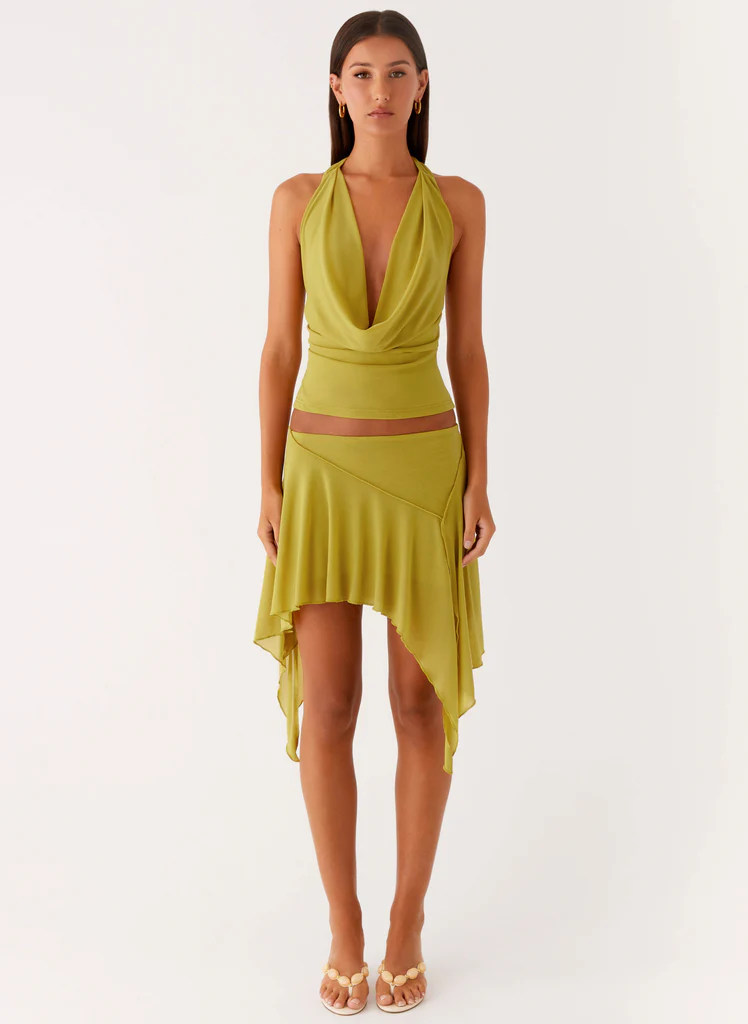 Jupe Mini Lustra - Lime
