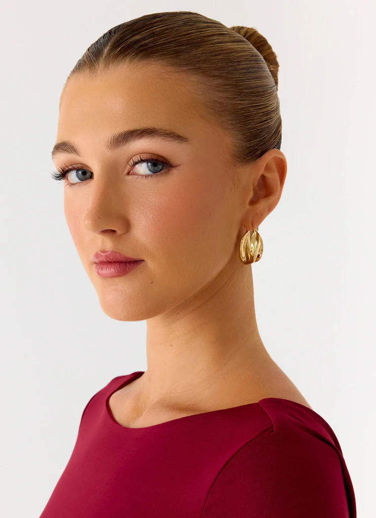 Boucles d'oreilles Chrome Crush - Or
