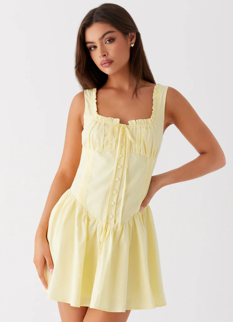 Robe Mini Wren - Jaune
