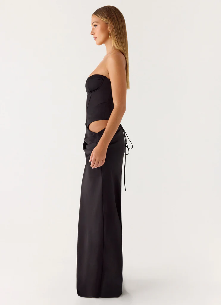 Robe Maxi Corset Emory - Noir