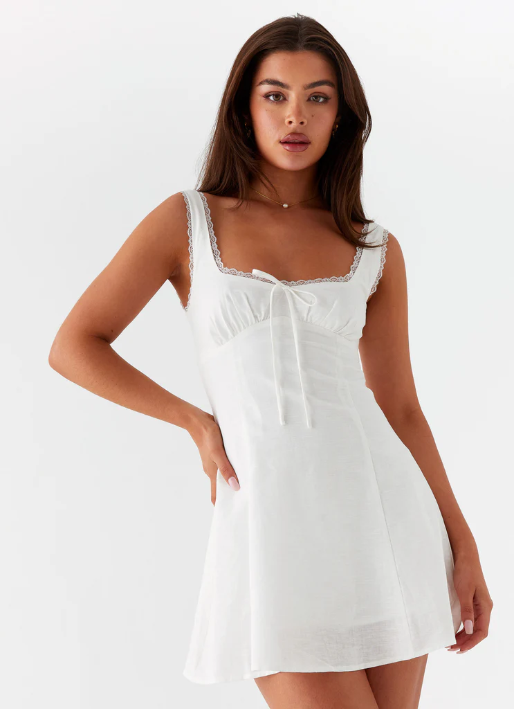 Robe Mini Rowena - Blanc