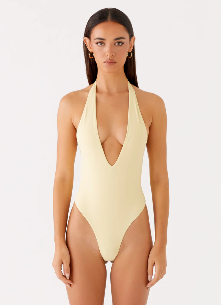 Maillot de bain une pièce Delia - Jaune