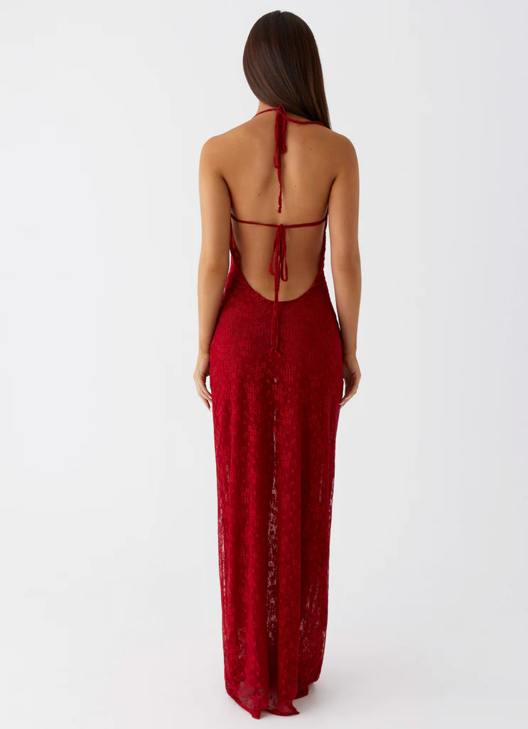 Robe Maxi Champagne Coastline - Rouge Foncé