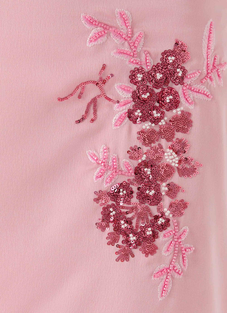 Jupe Mini Wrap Céleste - Rose