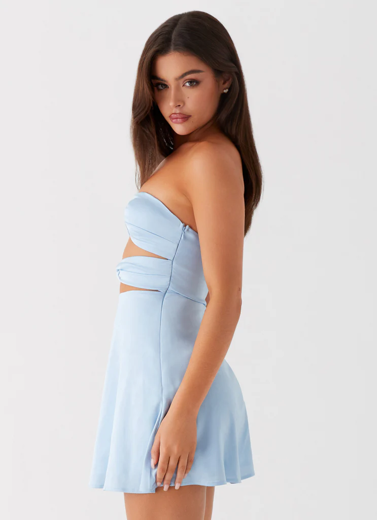 Robe Mini Tianna - Bleu Glace