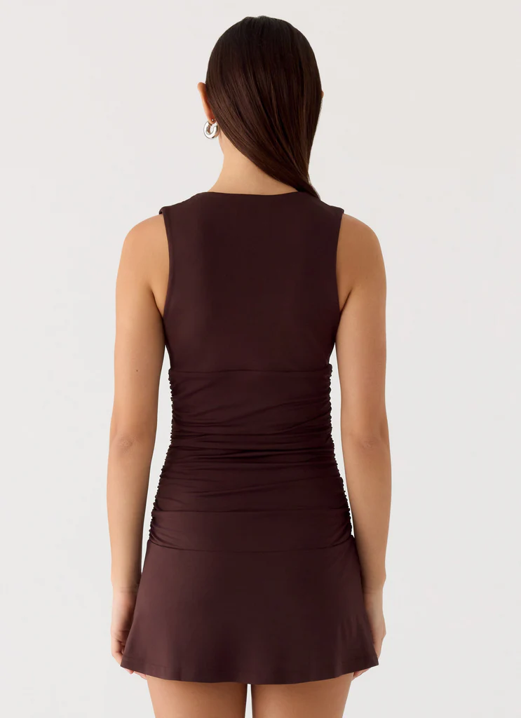 Robe Mini Cherry Sky - Chocolat