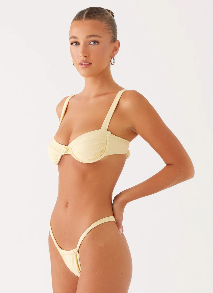 Haut de maillot de bain à armatures Gala - Jaune