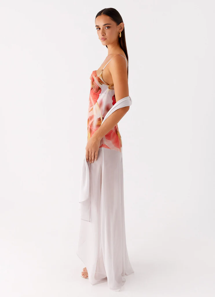 Robe Maxi Loire - Rose Pêche