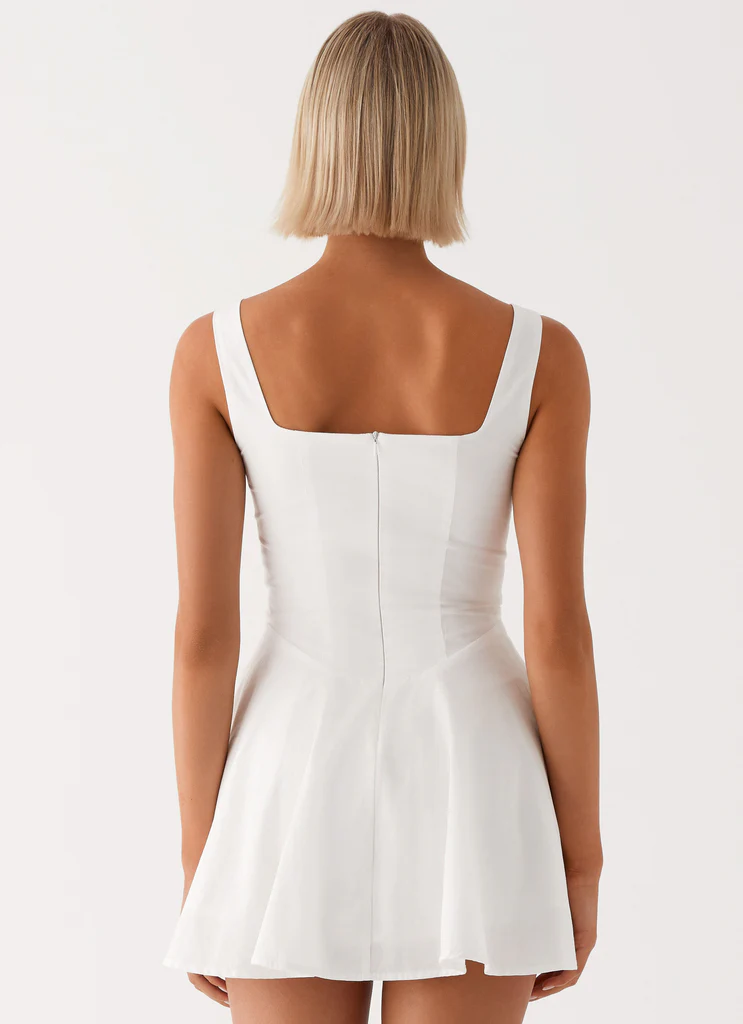 La robe mini The Isle - Blanc