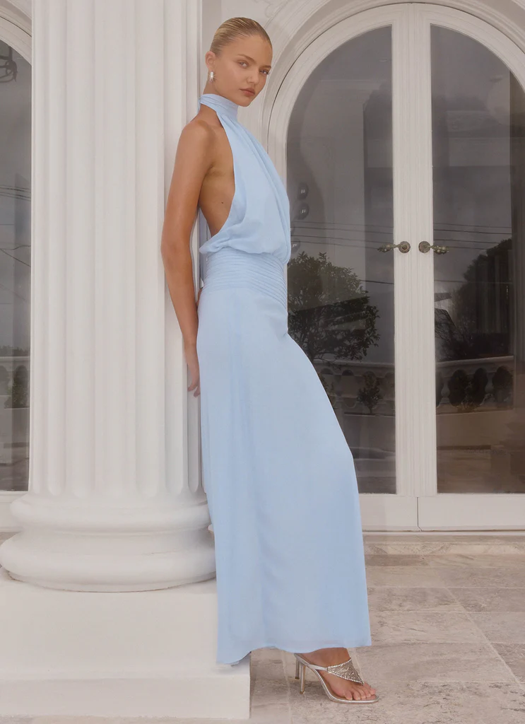 Robe Lalia Maxi - Bleu Pâle