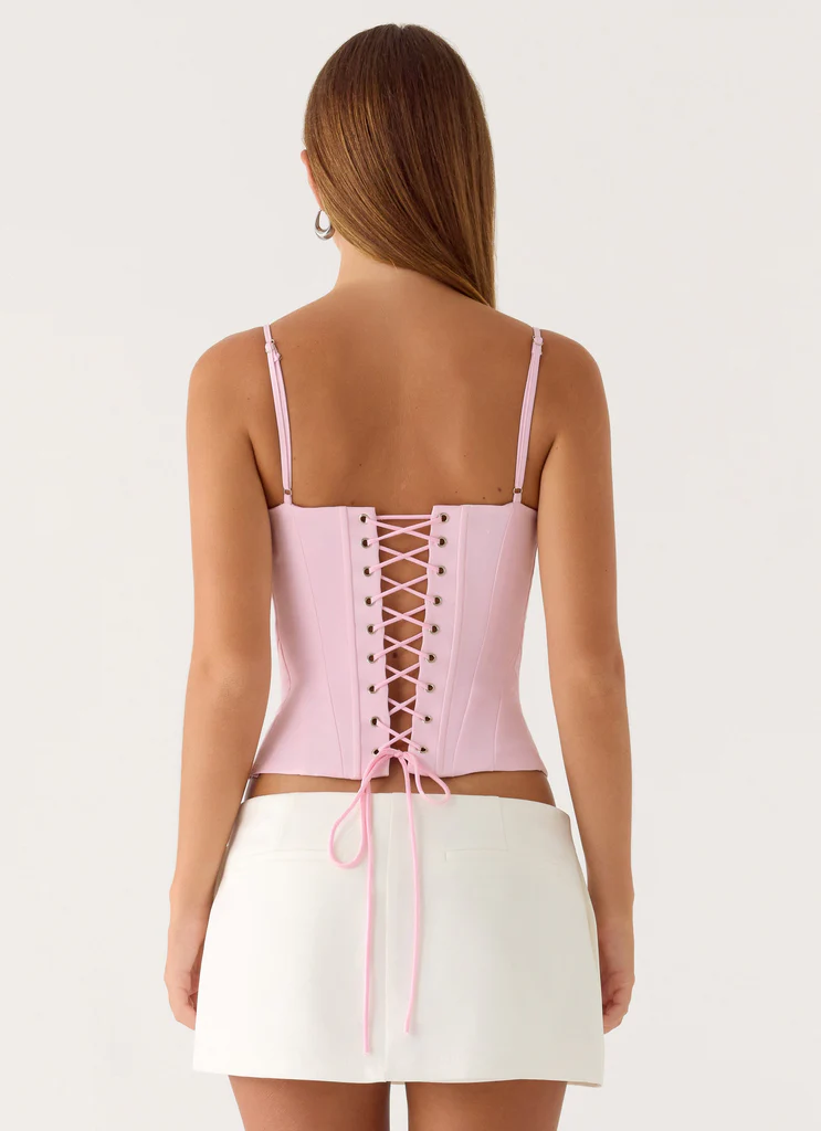Tayana Corset Top - Rose