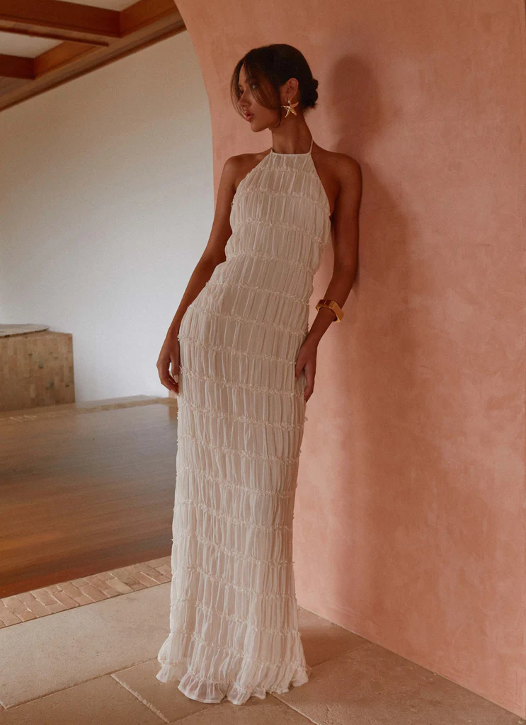 Robe maxi Aullie - Ivoire