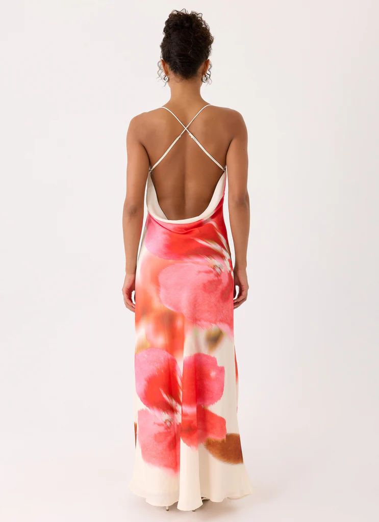 Robe Maxi à Col Roulé Samya - Rose Porcelaine