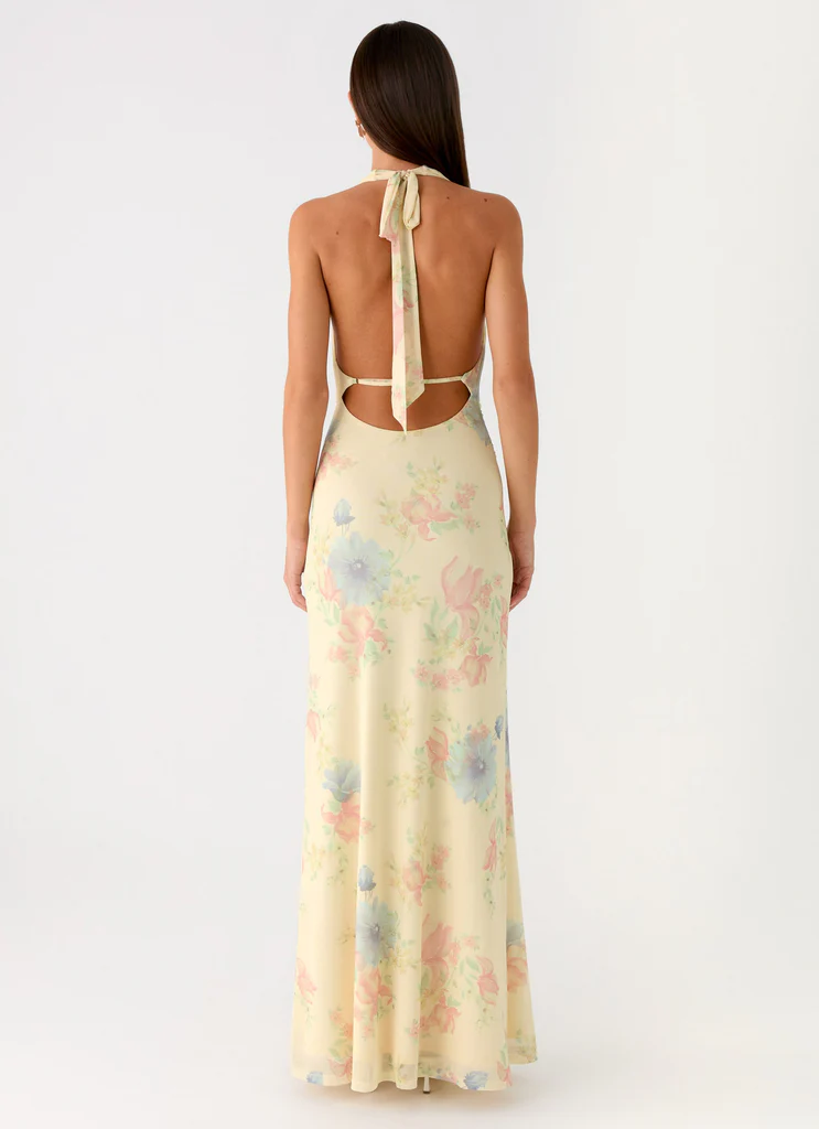 Robe Maxi à Bretelles Tedder - Printemps Prés
