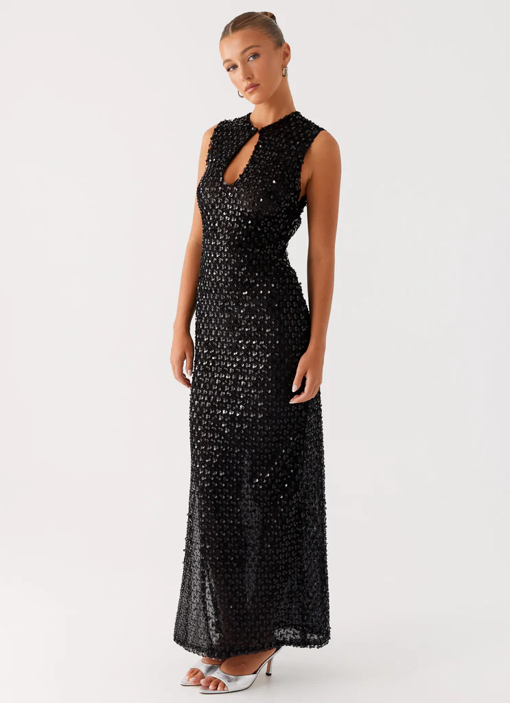 Robe maxi Strass Kore - Noir