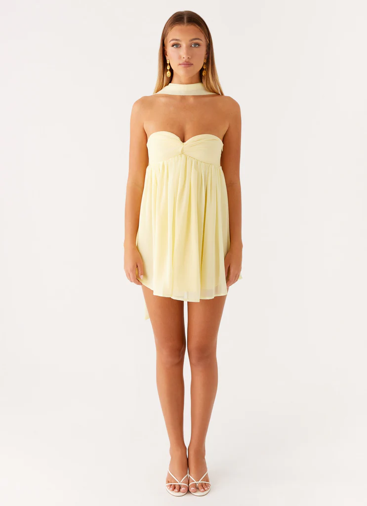 Robe Mini Saturn – Jaune Robe Mini Saturn - Jaune