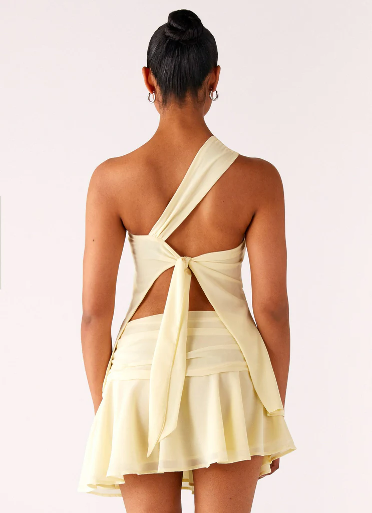 Délice Moi Top Asymétrique - Jaune