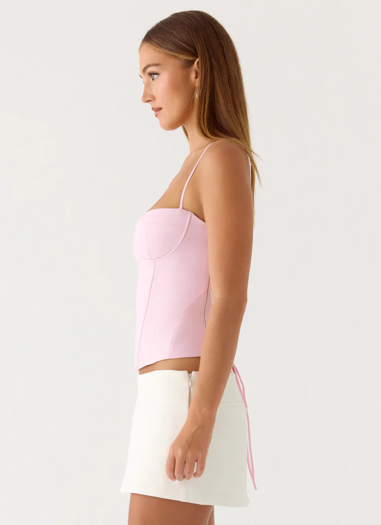 Tayana Corset Top - Rose