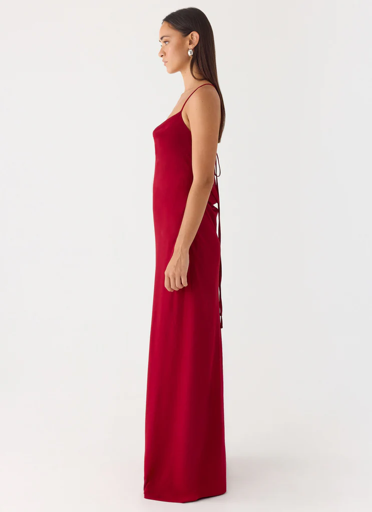 Robe Maxi Saria - Rouge Profond