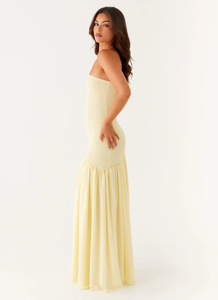 Robe Royce Maxi – Jaune Robe Royce Maxi - Jaune
