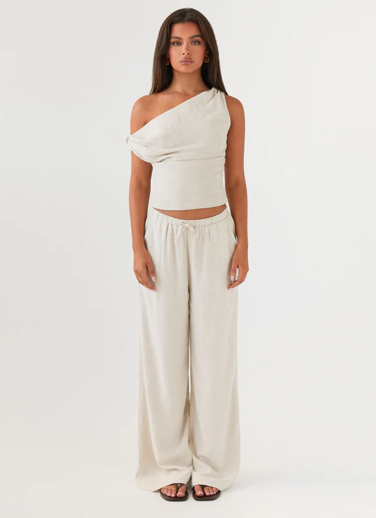Pantalons en lin Set Sail - Oat