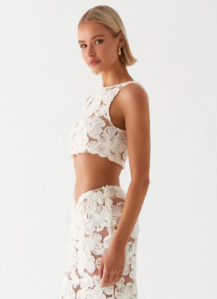 Top Fiorella Floret - Ivoire