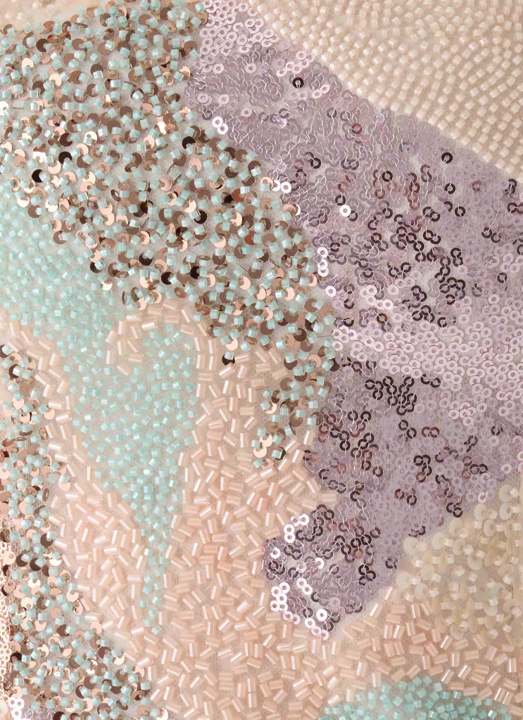 Top Elyna à Perles - Paillettes en Spirale