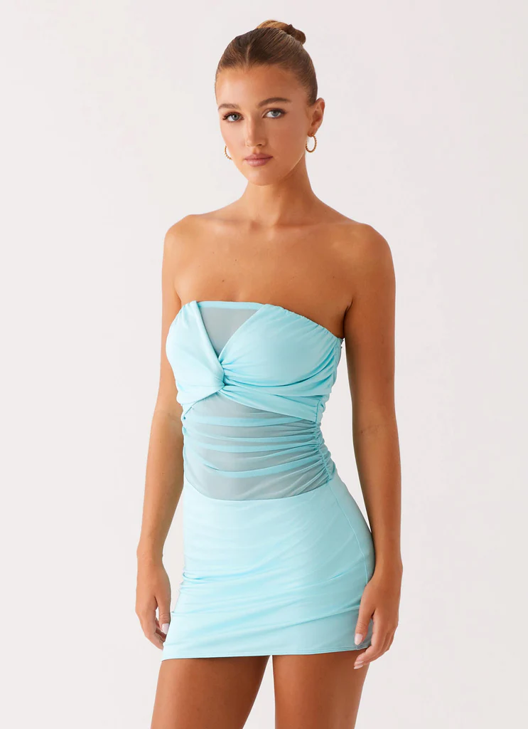 Robe Mini Lita Twist - Turquoise