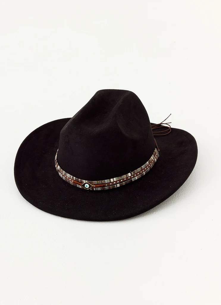 Chapeau de cow-boy Lone Star - Noir