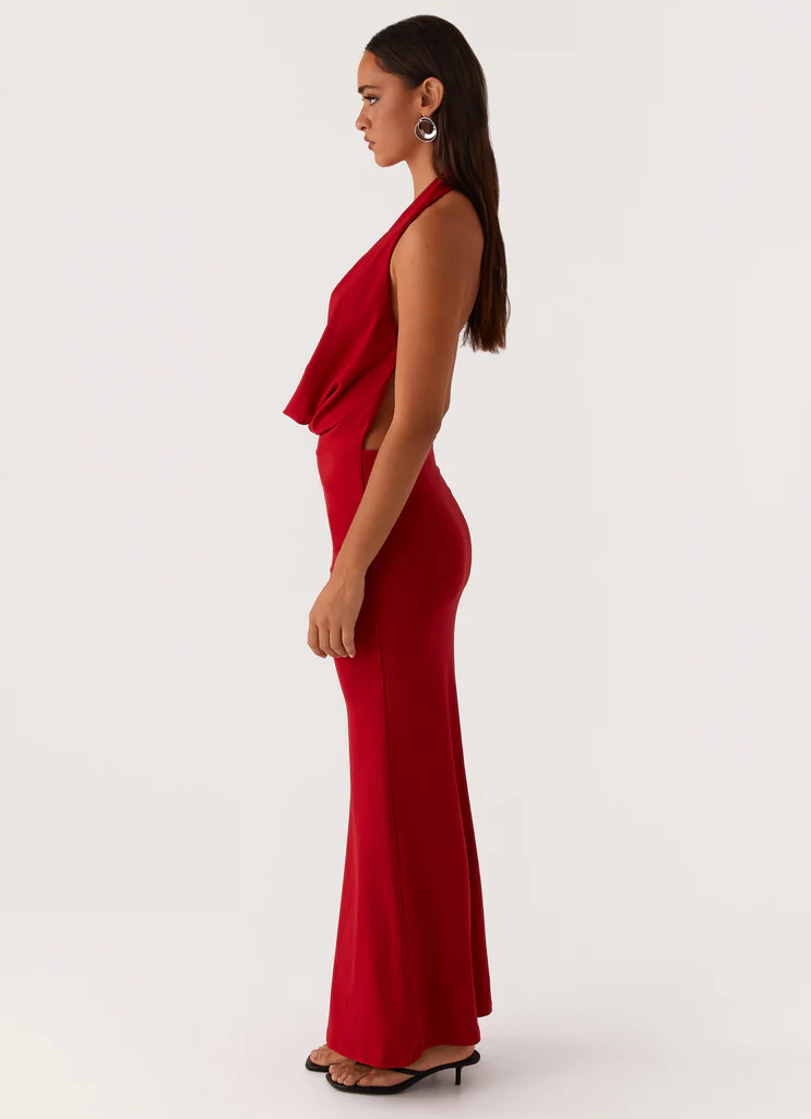 Robe Maxi Dédicacée - Rouge