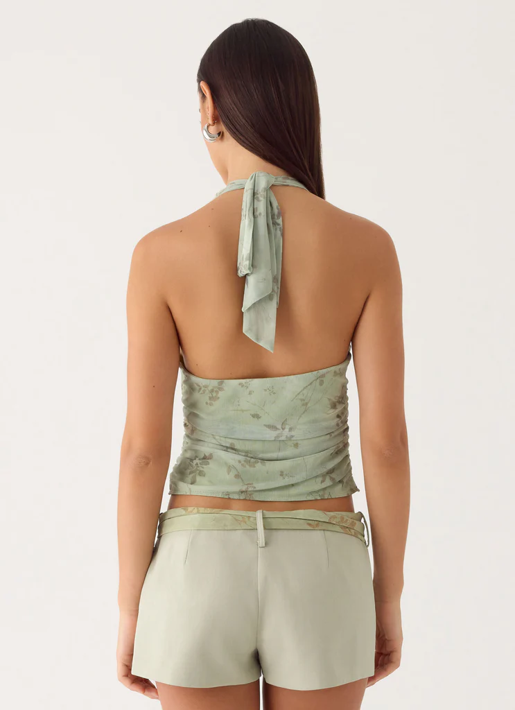 Shorts à ceinture Ariane – Sauge Shorts à ceinture Ariane - Sauge