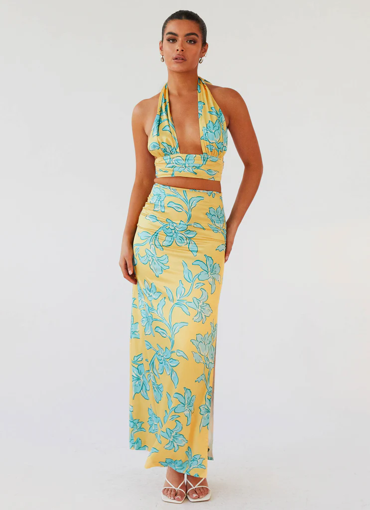Top Crop Amalia - Golden Bloom