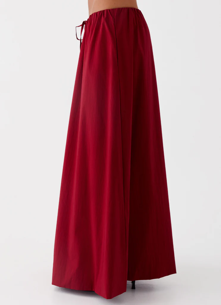 Jupe maxi Cheryl - Rouge cerise