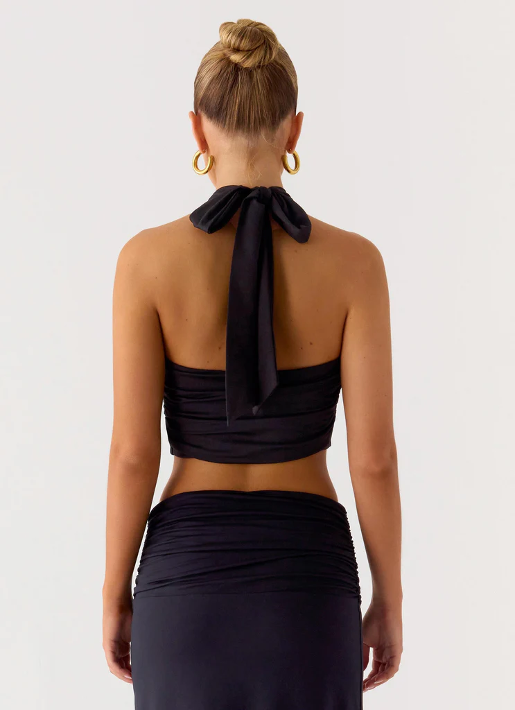 Top wrap Coletta - Noir