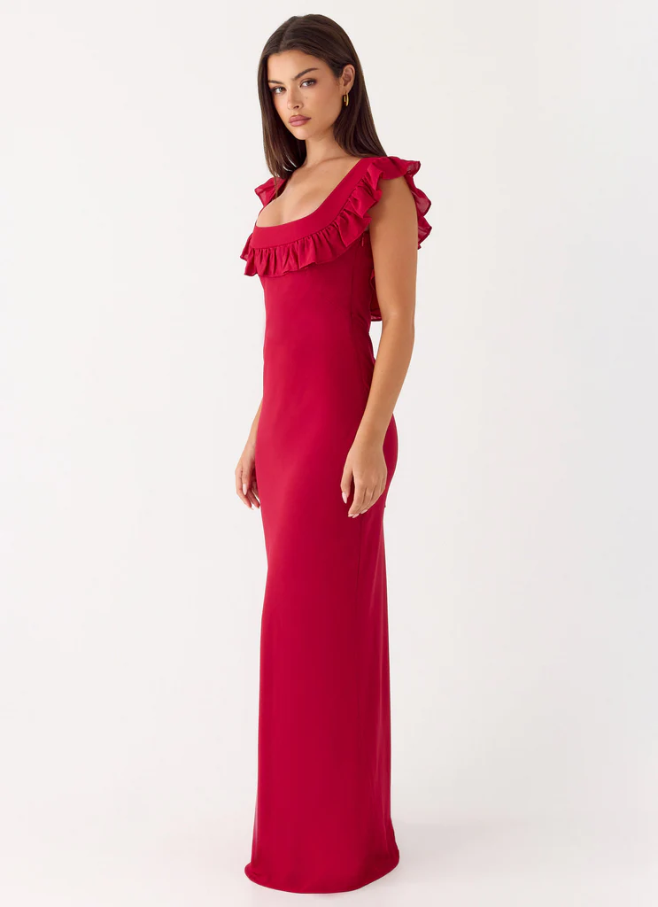 Robe Maxi Malina - Rouge Profond
