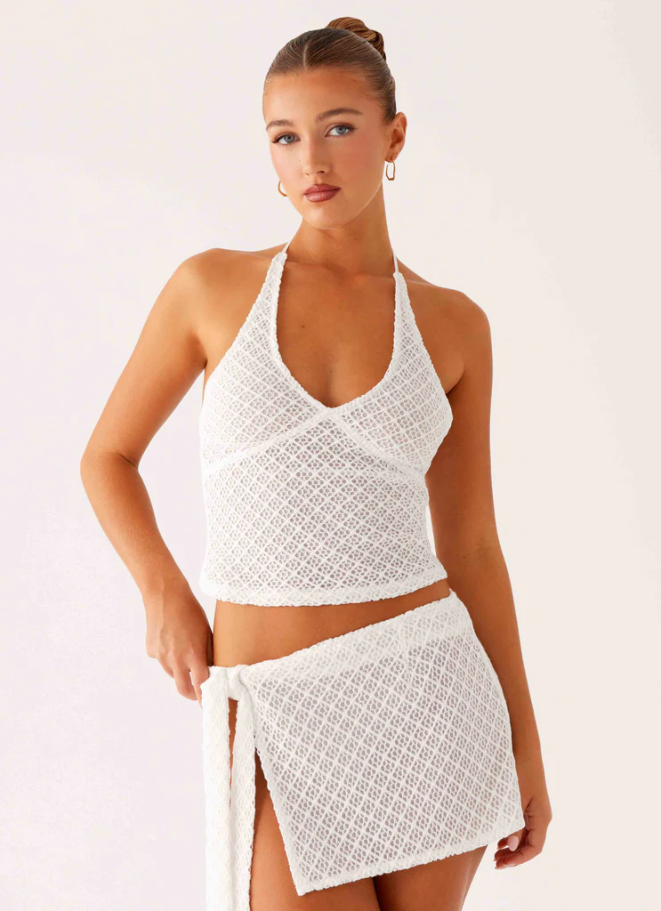 Bernie Halter Top - Ivoire