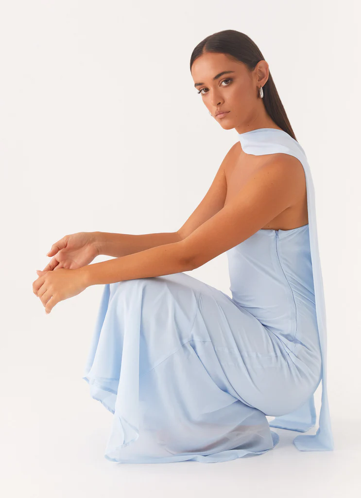 Robe Maxi Under The Pagoda - Bleu