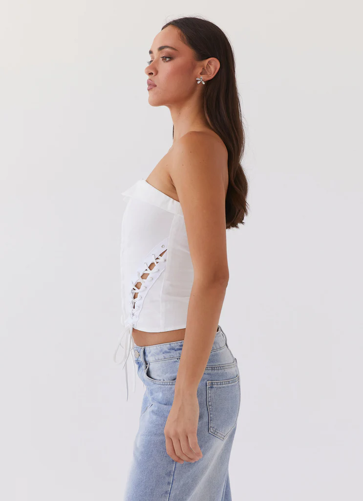 Haut bustier Be My Soulmate – Blanc Haut bustier Be My Soulmate - Blanc