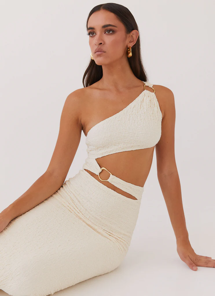 Robe Maxi North Haven - Ondes ivoire